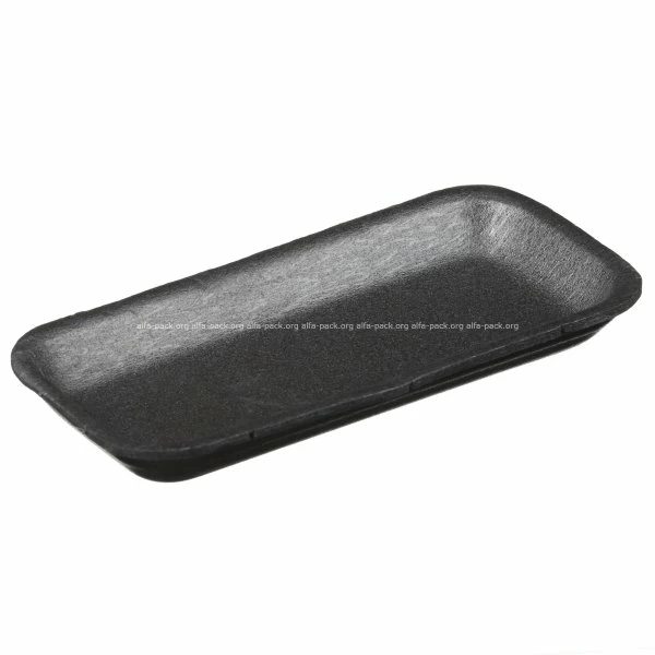 Підкладка (TR 030), 175*85*20 , чорна (артикул: 040000289) купити в розділі «Полістирольна харчова одноразова упаковка».